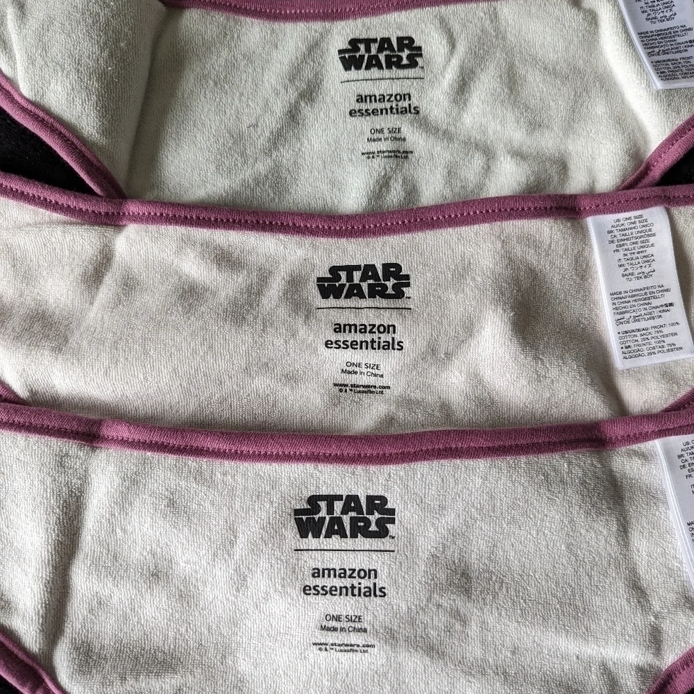 3 Pack Star Wars Baby Bibs